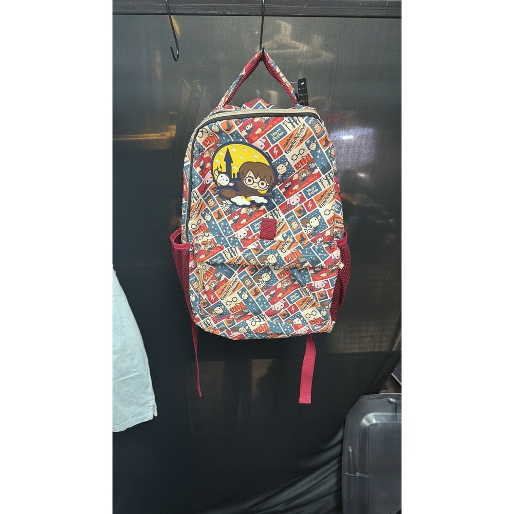 Harry Potter Chibi Pattern Mini Backpack with Hogwarts Patch